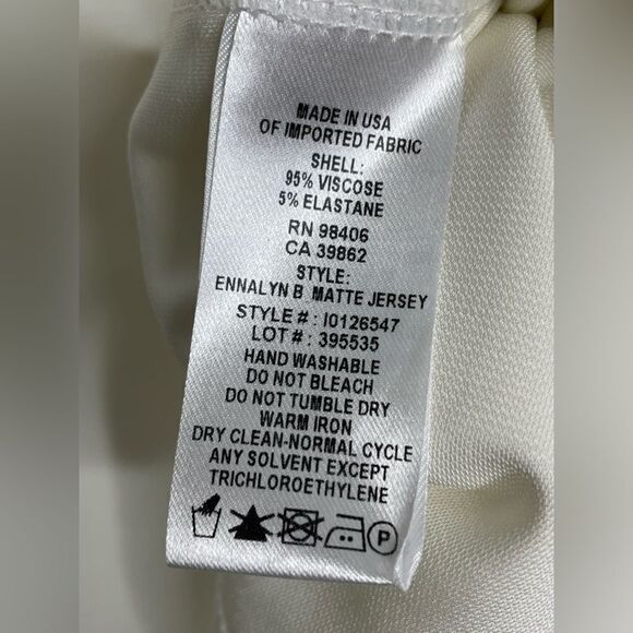 Theory Ennalyn Top Matte Jersey Wide Neck White S - Picture 4 of 5